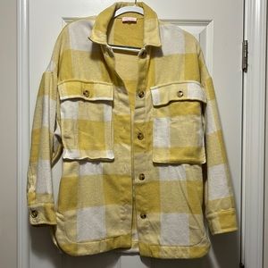 Yellow plaid Shacket